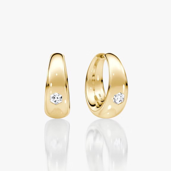 Hoopsie Round Lab Grown Diamond Earrings