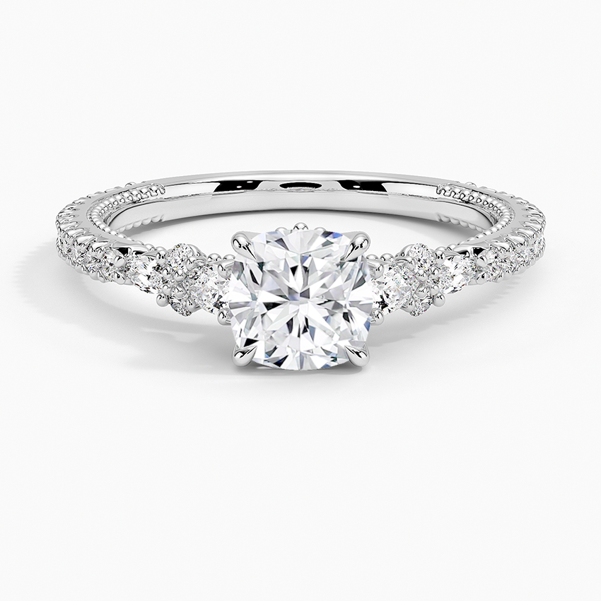 Roseline Cushion Lab Grown Diamond Engagement Ring