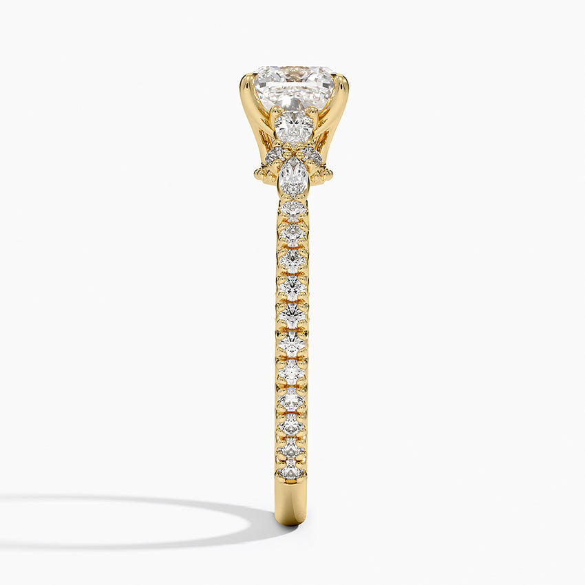 Roseline Cushion Lab Grown Diamond Engagement Ring