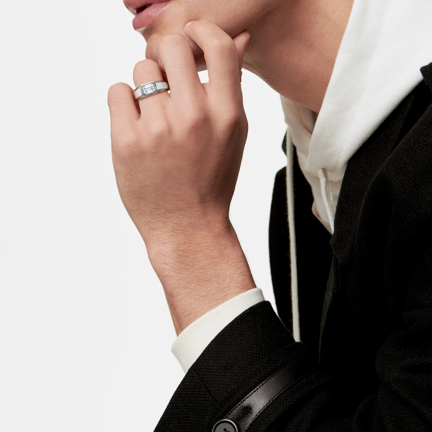 contemporary Mens ring 