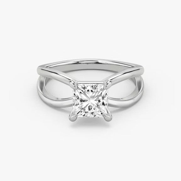 Butterfly Princess Lab Diamond Engagement Ring