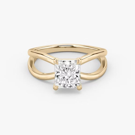 Butterfly Radiant Lab Diamond Engagement Ring