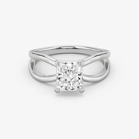 Butterfly Radiant Lab Diamond Engagement Ring