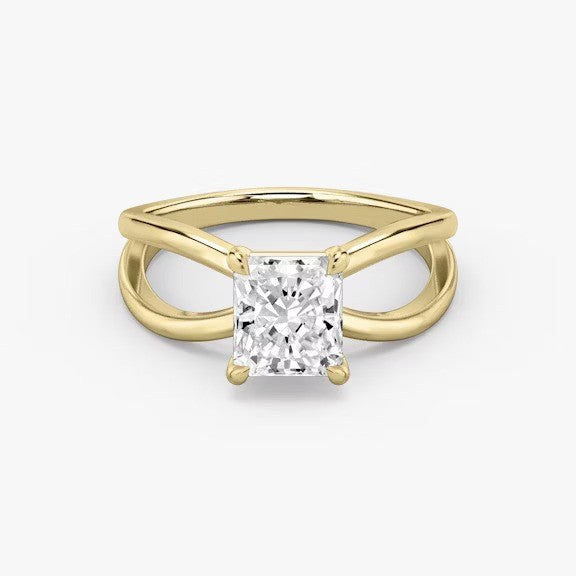 Butterfly Radiant Lab Diamond Engagement Ring