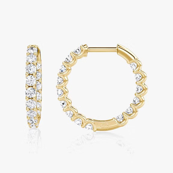 Lab Grown Diamond Hoops