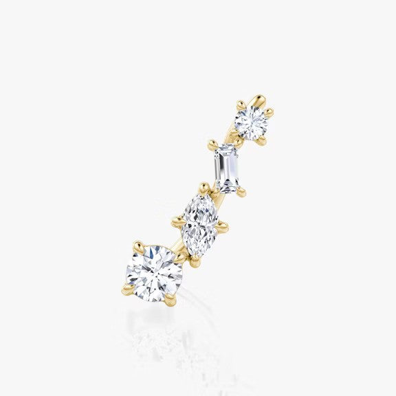 Orion Mix Lab Grown Diamond Ear Jacket Earrings