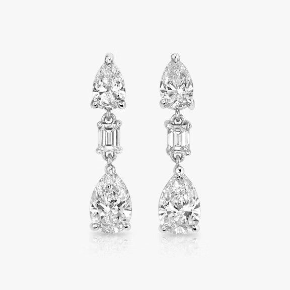 Gorgeous Drop Lab Grown Diamond Earrings