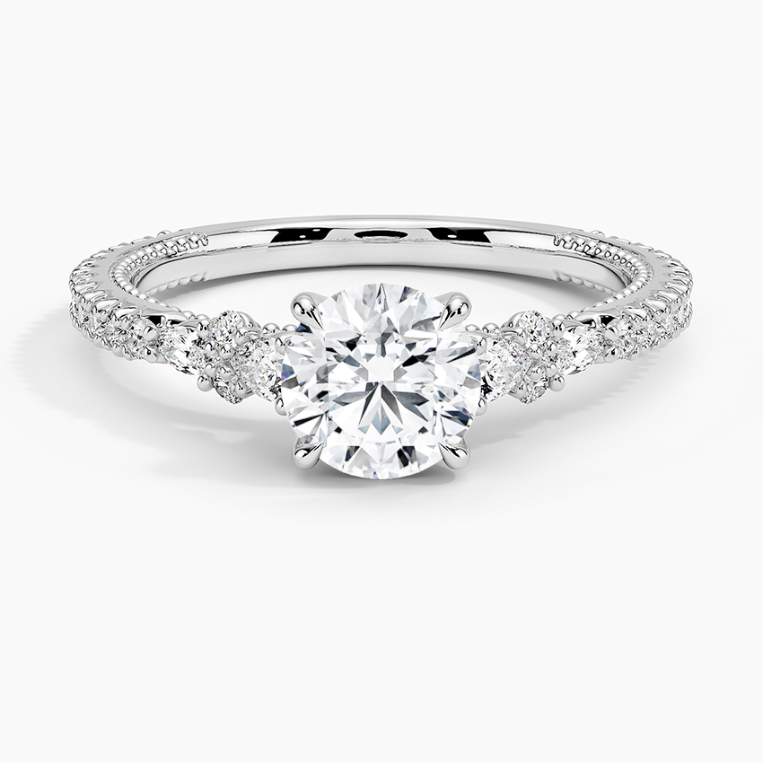 Roseline Round Lab Grown Diamond Engagement Ring