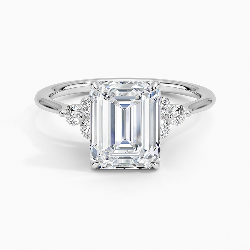 Opulence Emerald Lab Grown Diamond Engagement Ring