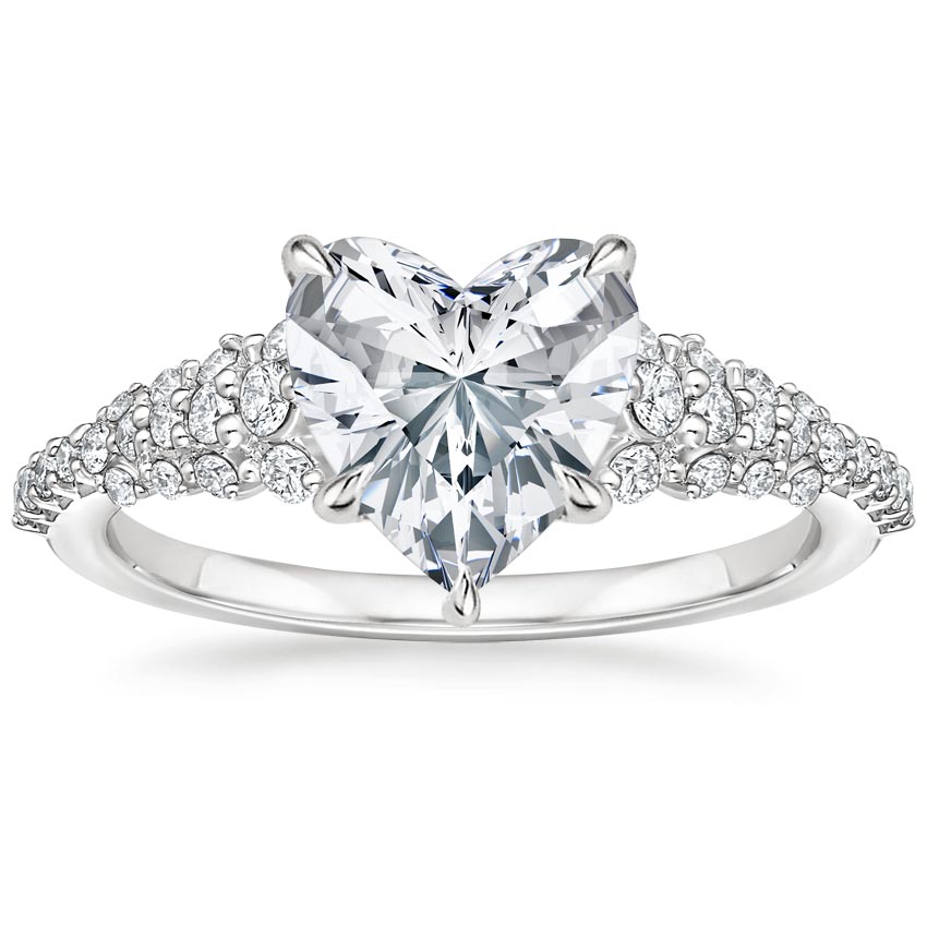 Anita Heart Diamond Engagement Ring