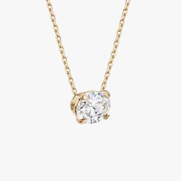 Oval Lab Grown Diamond Pendant