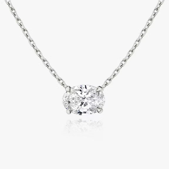 Oval Lab Grown Diamond Pendant