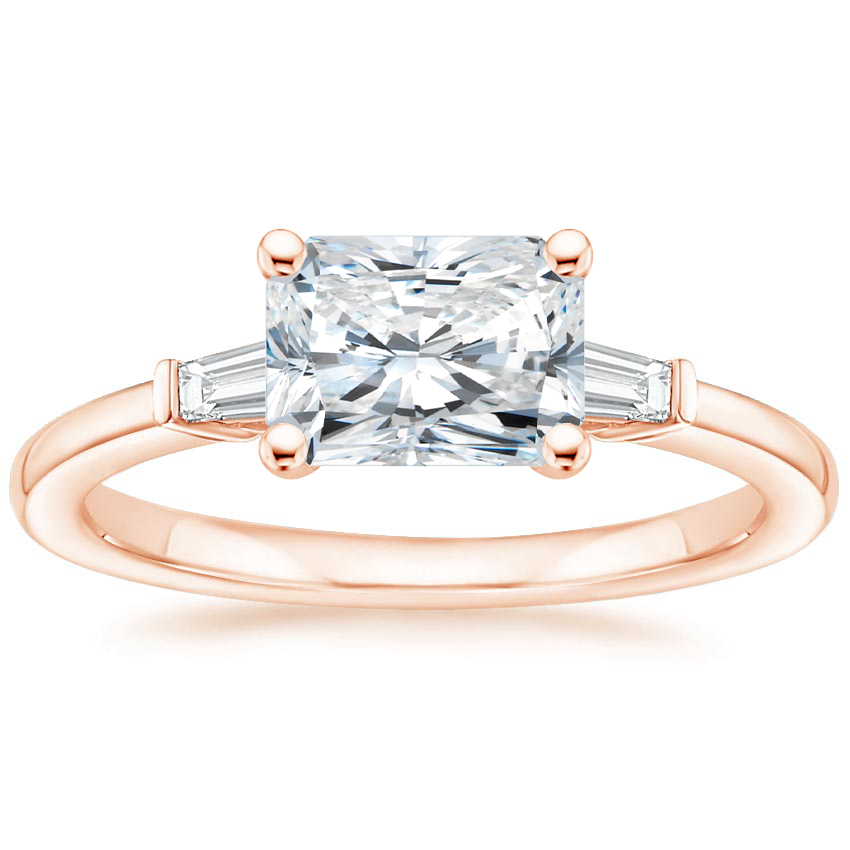 Eastwest Radiant Lab Grown Diamond Engagement Ring