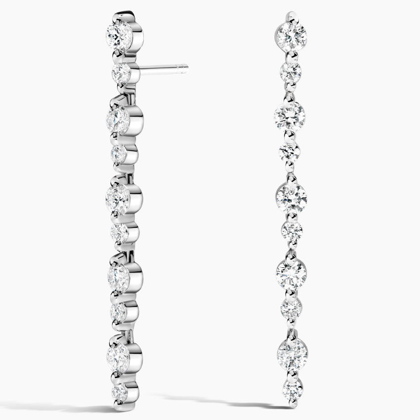 Stem Diamond Earrings