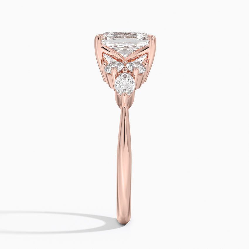 Nazia Asscher Lab Diamond Engagement Ring