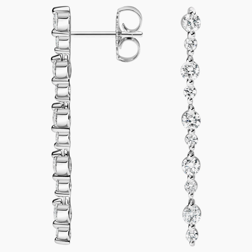 Stem Diamond Earrings