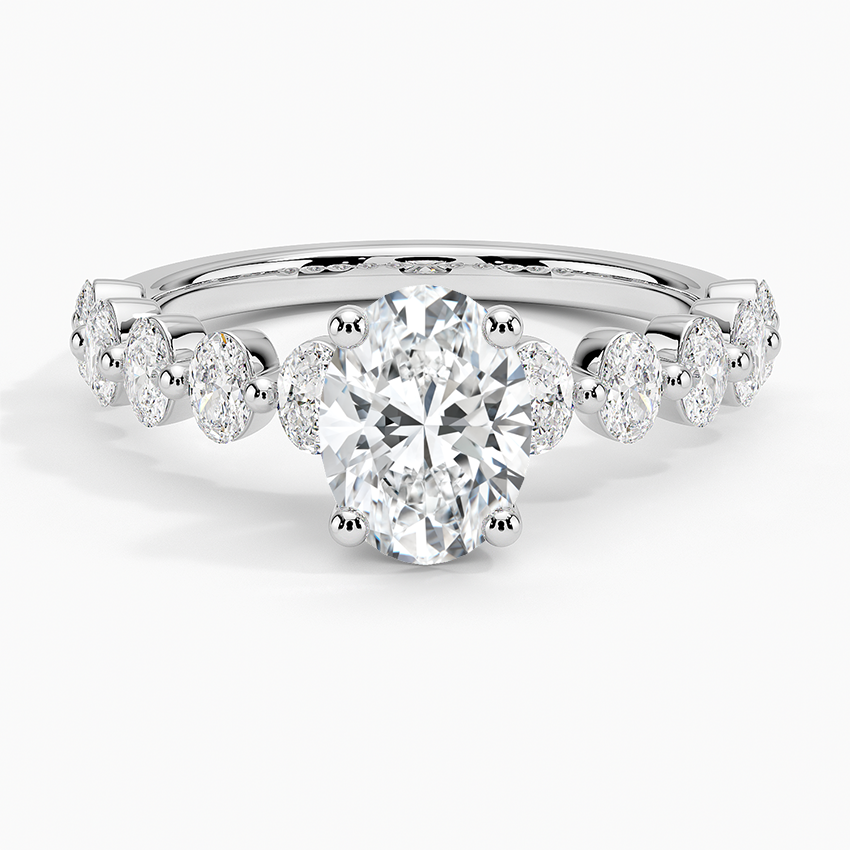 Elvaan Oval Lab Grown Diamond Engagement Ring