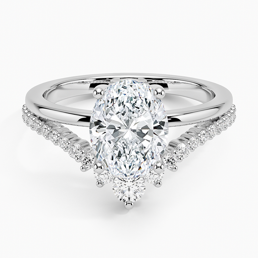 Asma Oval Lab Grown Diamond Engagement Ring