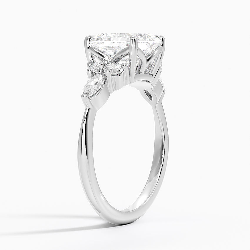 Nazia Asscher Lab Diamond Engagement Ring