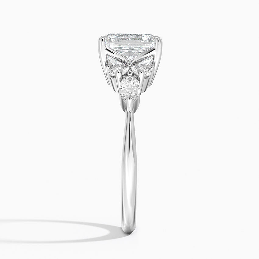 Nazia Asscher Lab Diamond Engagement Ring