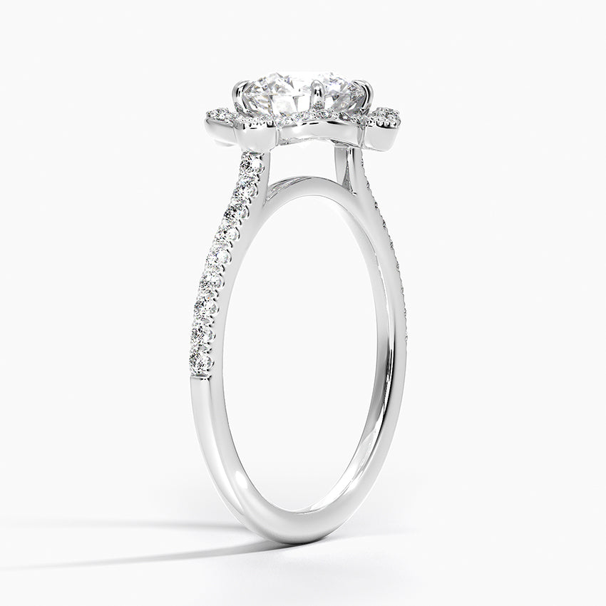 Rasica Round Lab Grown Diamond Engagement Ring