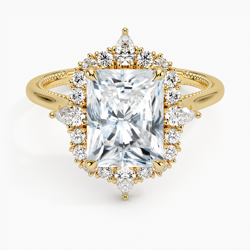 Delilah Radiant Lab Grown Diamond Engagement Ring