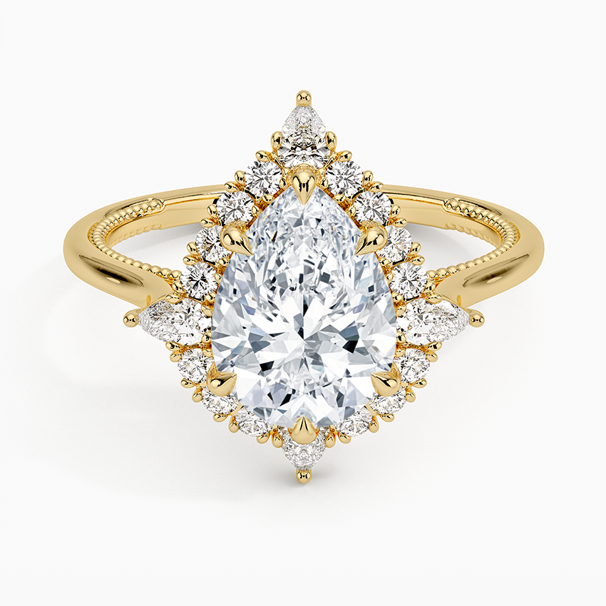 Delilah Pear Lab Grown Diamond Engagement Ring