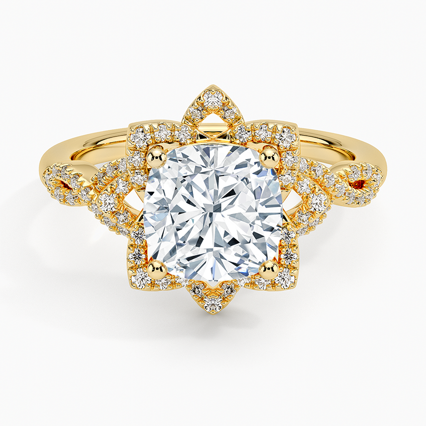 Lilian Cushion Lab Grown Diamond Engagement Ring