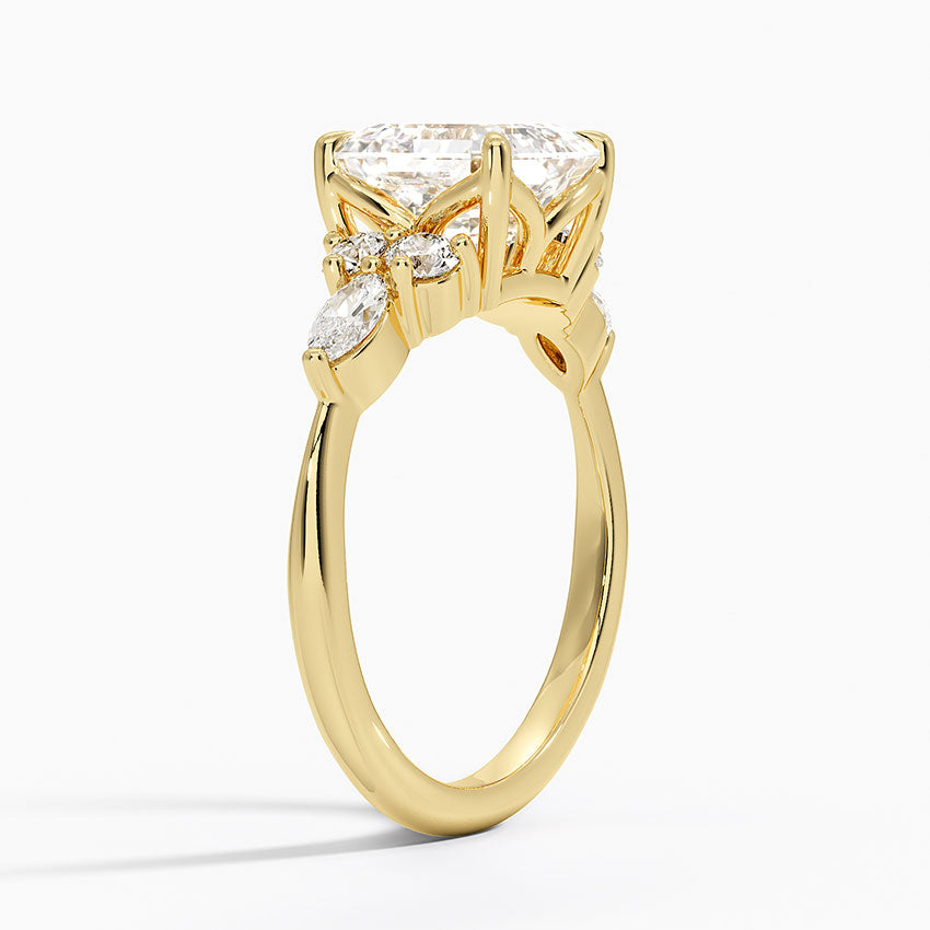 Nazia Asscher Lab Diamond Engagement Ring