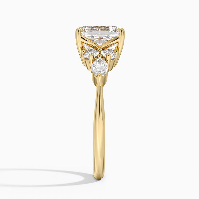 Nazia Asscher Lab Diamond Engagement Ring