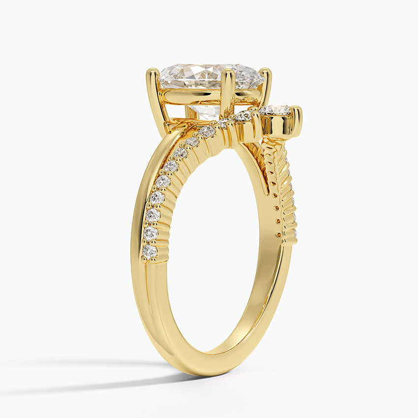Asma Oval Lab Grown Diamond Engagement Ring