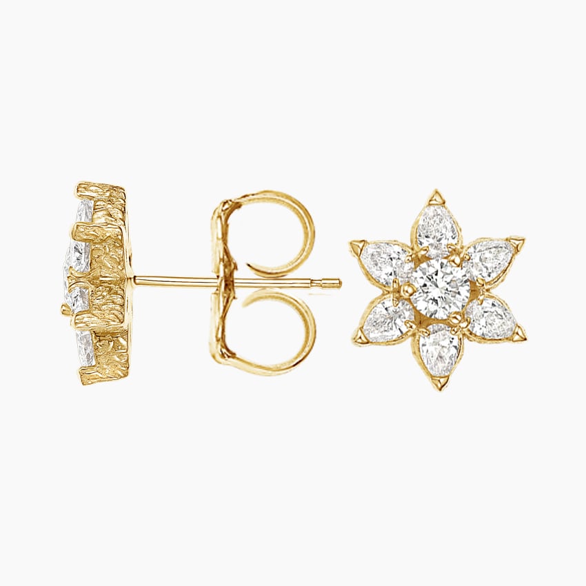 Full Bloom Lab Diamond Earrings