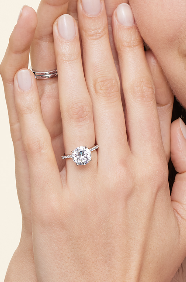 Heba Radiant Lab Grown Diamond Engagement Ring