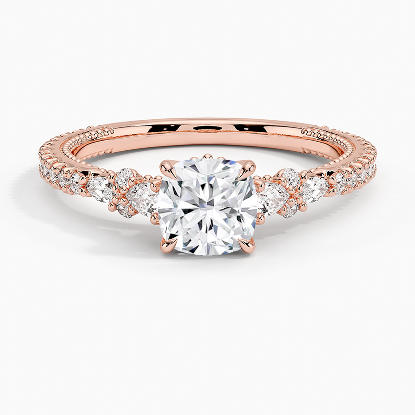 Roseline Cushion Lab Grown Diamond Engagement Ring