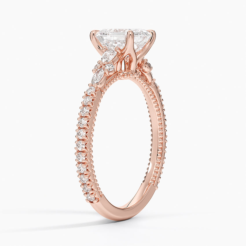 Roseline Asscher Lab Grown Diamond Engagement Ring