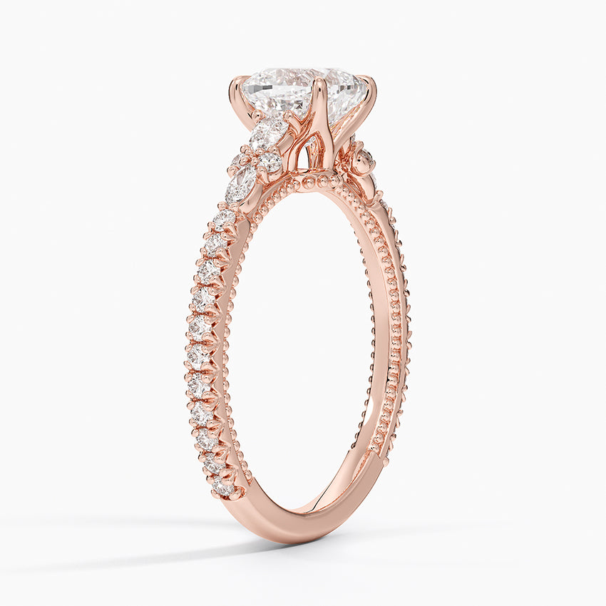 Roseline Cushion Lab Grown Diamond Engagement Ring