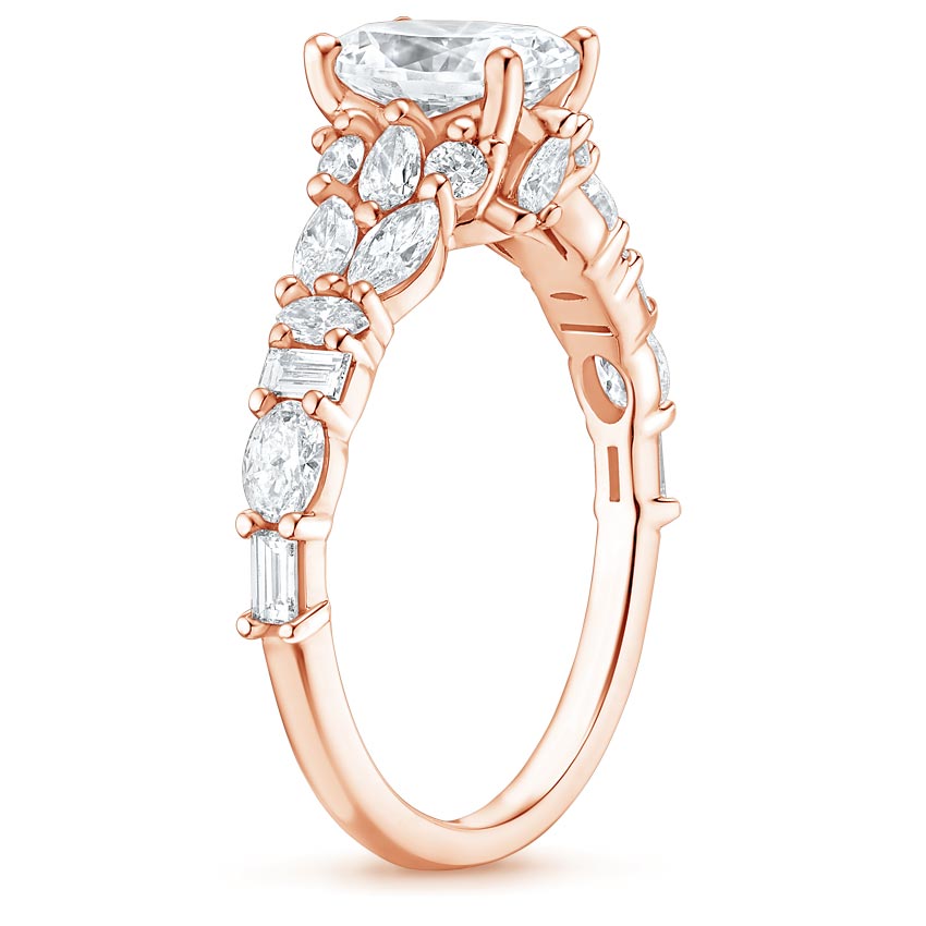 Miraka Asscher Lab Grown Diamond Engagement Ring