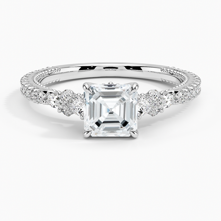 Roseline Asscher Lab Grown Diamond Engagement Ring