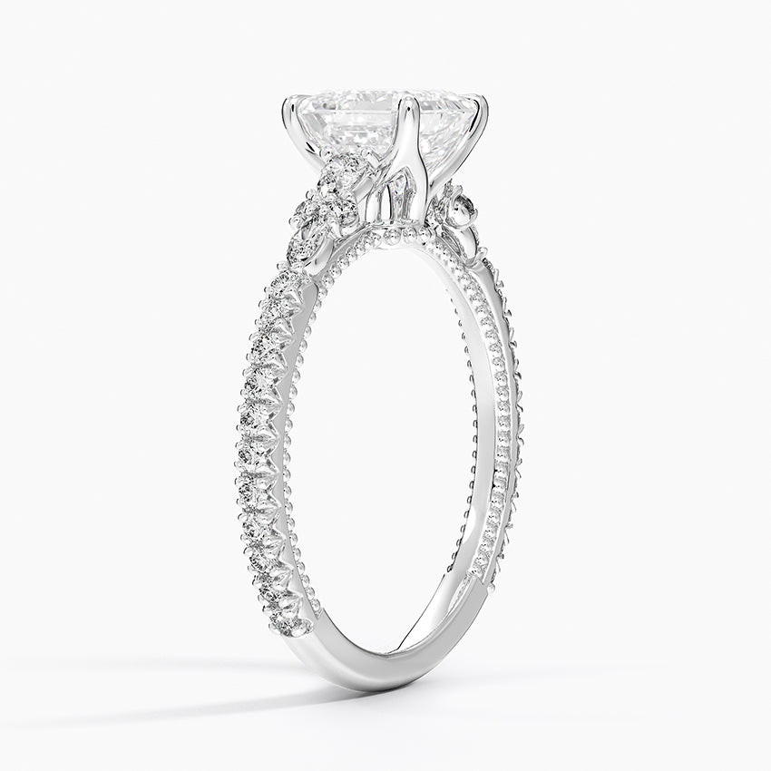 Roseline Asscher Lab Grown Diamond Engagement Ring