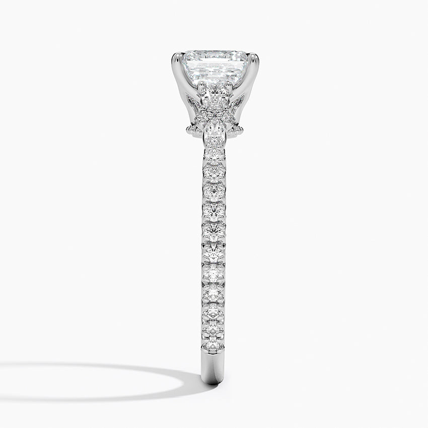 Roseline Asscher Lab Grown Diamond Engagement Ring