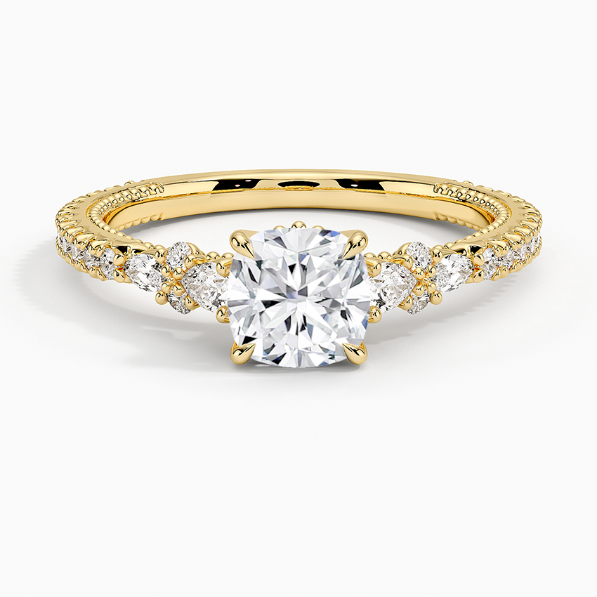 Roseline Cushion Lab Grown Diamond Engagement Ring