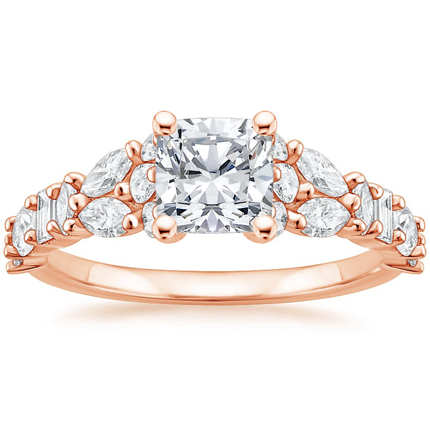Miraka Cushion Lab Grown Diamond Engagement Ring