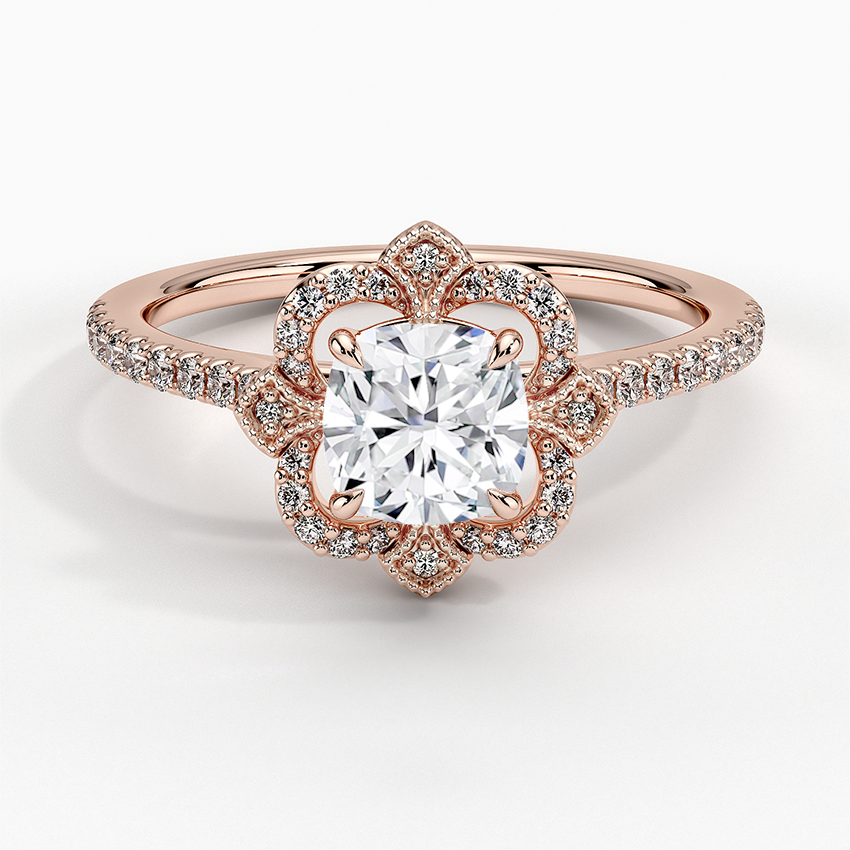 Rasica Cushion Lab Grown Diamond Engagement Ring