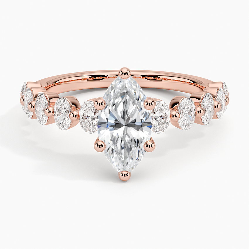 Elvaan Marquise Lab Grown Diamond Engagement Ring