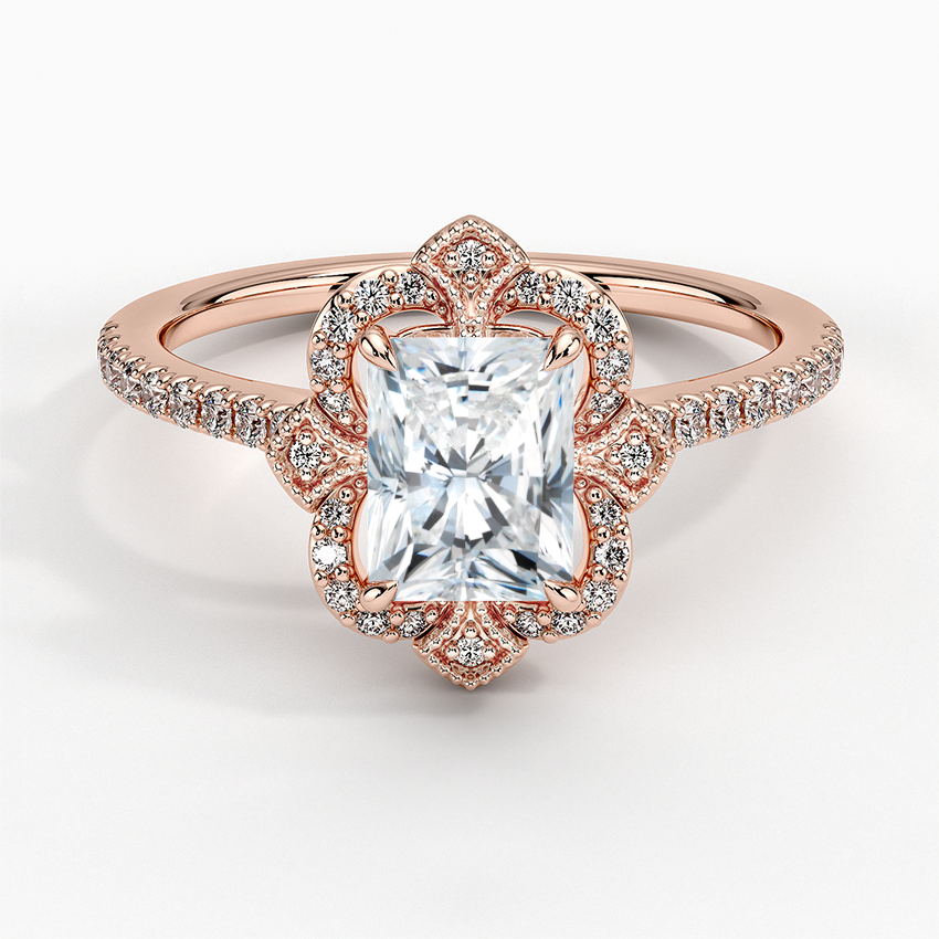 Rasica Radiant Lab Grown Diamond Engagement Ring