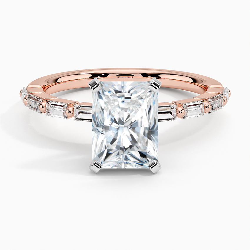Barica Radiant Lab Grown Diamond Engagement Ring