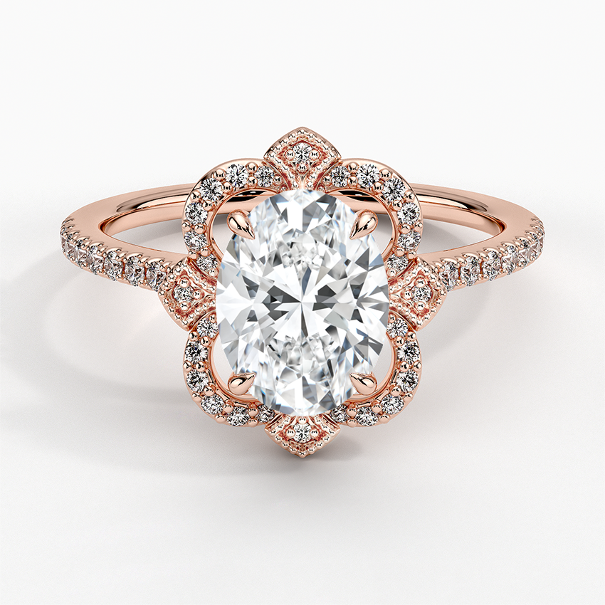 Rasica Oval Lab Grown Diamond Engagement Ring