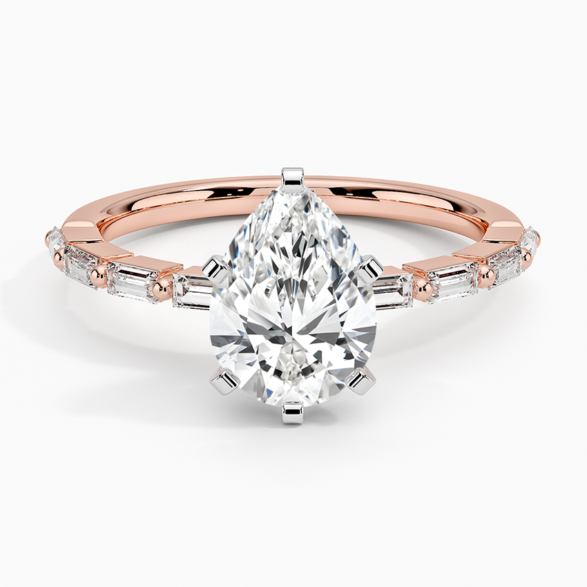 Barica Pear Lab Grown Diamond Engagement Ring