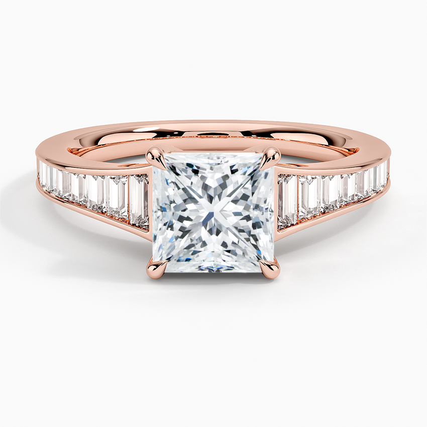 Anamica Princess Lab Grown Diamond Engagement Ring