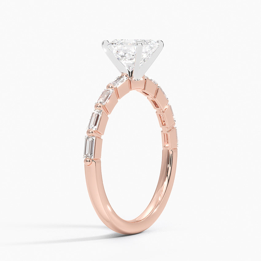 Barica Asscher Lab Grown Diamond Engagement Ring